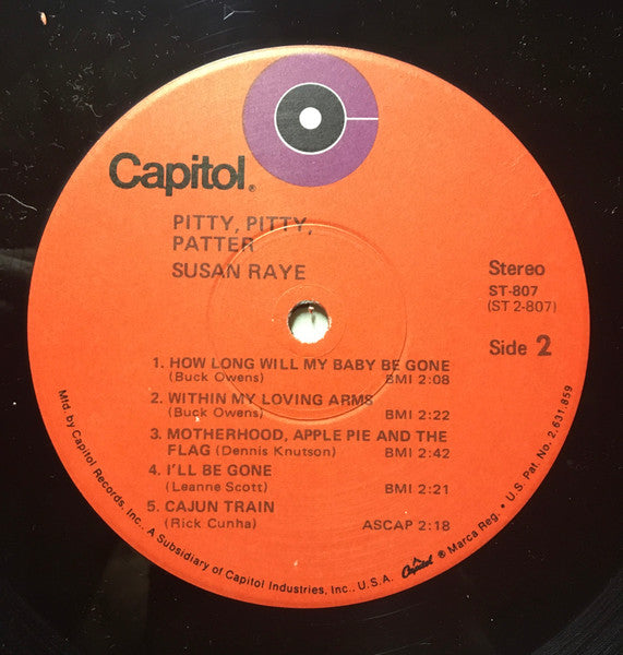 Pitty, Pitty, Patter - Raye, Susan