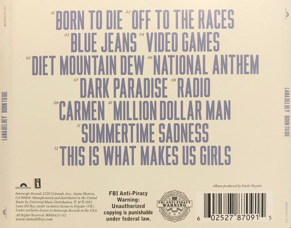 Born To Die - Del Rey, Lana
