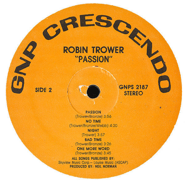 Passion - Robin Trower