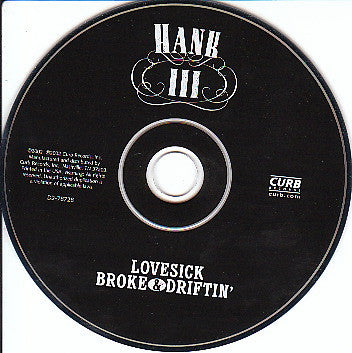 Lovesick Broke & Driftin' - Williams Iii, Hank