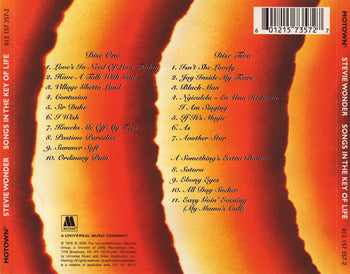 Songs In The Key Of Life - Wonder, Stevie