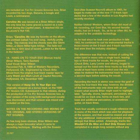 Pet Sounds - Stereo & Mono - Beach Boys