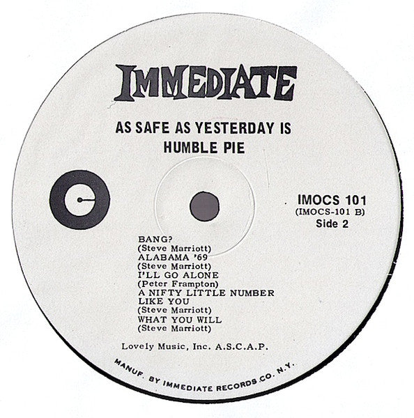 As Safe As Yesterday Is - Humble Pie