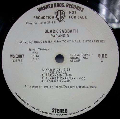Paranoid - Black Sabbath