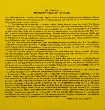 Mississippi Hill Country Blues - Burnside, R.L.