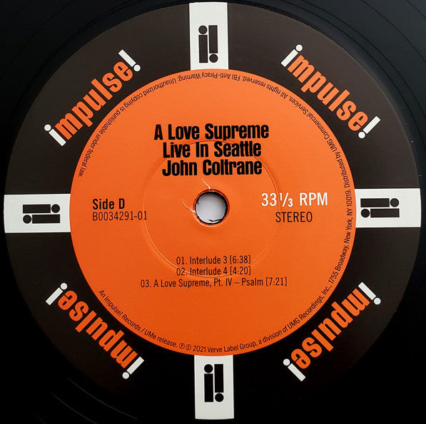 A Love Supreme: Live In Seattle - Coltrane, John