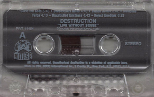 Live - Without Sense - Destruction