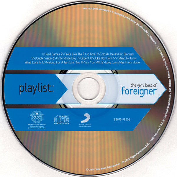 Playlist: Very Best of - Foreigner [CD]