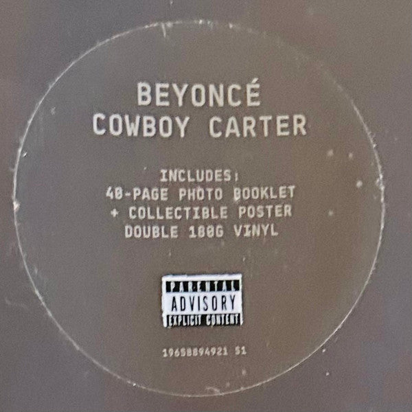 COWBOY CARTER OFFICIAL VINYL [2 LP] - Beyoncé