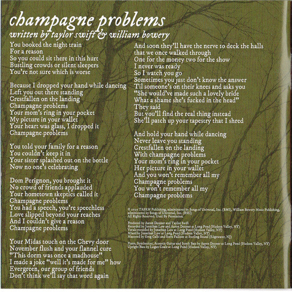 Evermore - Swift, Taylor