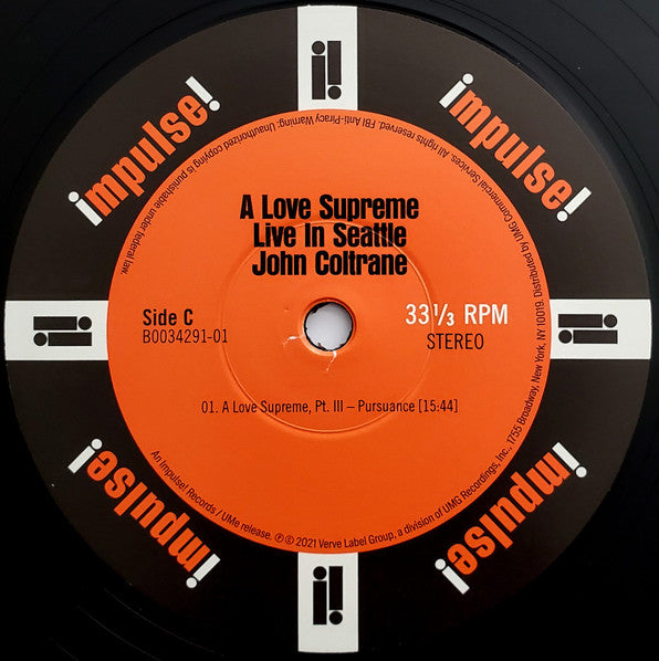 A Love Supreme: Live In Seattle - Coltrane, John