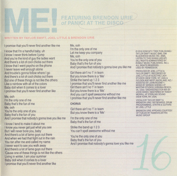 Lover Deluxe Album Version 1 - Swift, Taylor