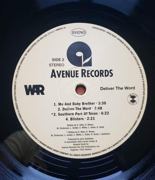 Deliver The Word - War