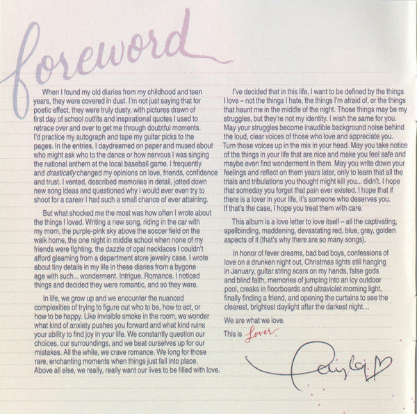 Lover Deluxe Album Version 1 - Swift, Taylor