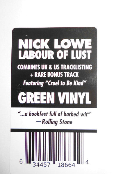 Labour Of Lust - Lowe, Nick