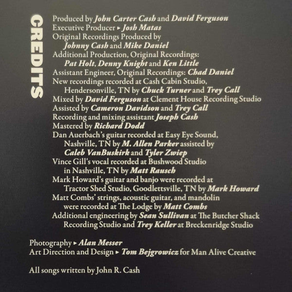 Songwriter - Cash, Johnny