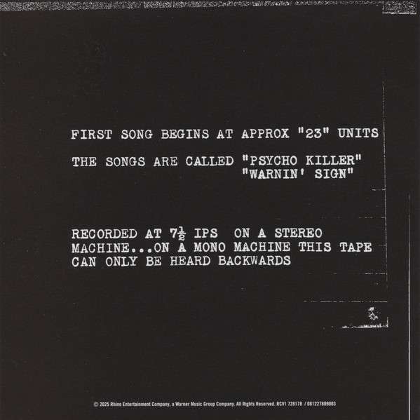 Tentative Decisions: Demos & Live - Talking Heads