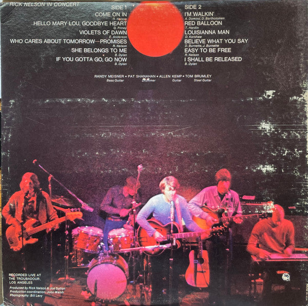 Rick Nelson In Concert - Nelson , Ricky