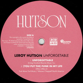 Unforgettable - Hutson, Leroy