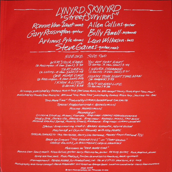 Street Survivors - Lynyrd Skynyrd