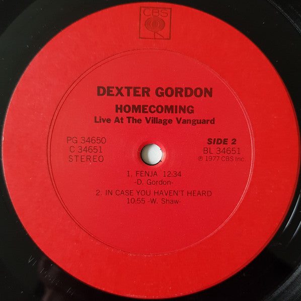 Homecoming - Live At The Village Vanguard - Gordon, Dexter