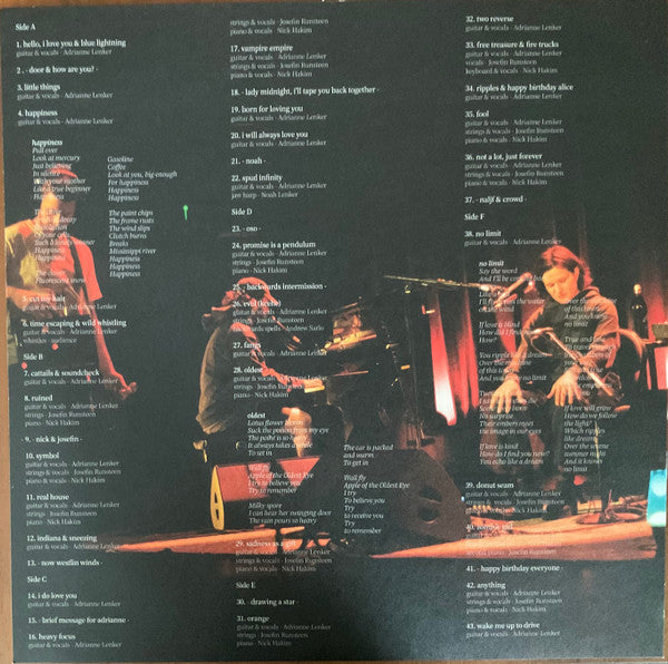LIVE AT REVOLUTION HALL (RSD) - LENKER,ADRIANNE