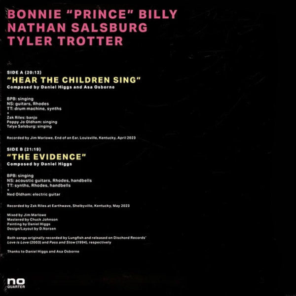 Hear the Children Sing the Evidence - Bonnie 'Prince' Billy / Salsburg, Nathan