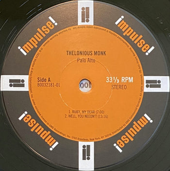 Palo Alto - Monk, Thelonious