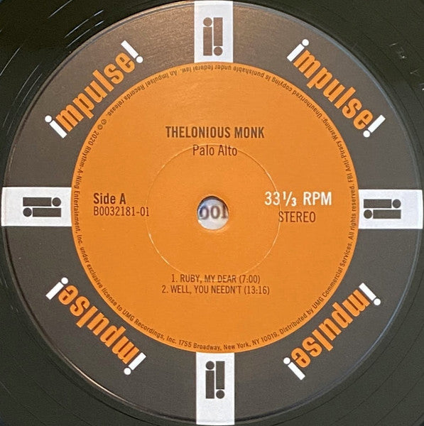 Palo Alto - Monk, Thelonious