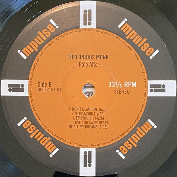 Palo Alto - Monk, Thelonious