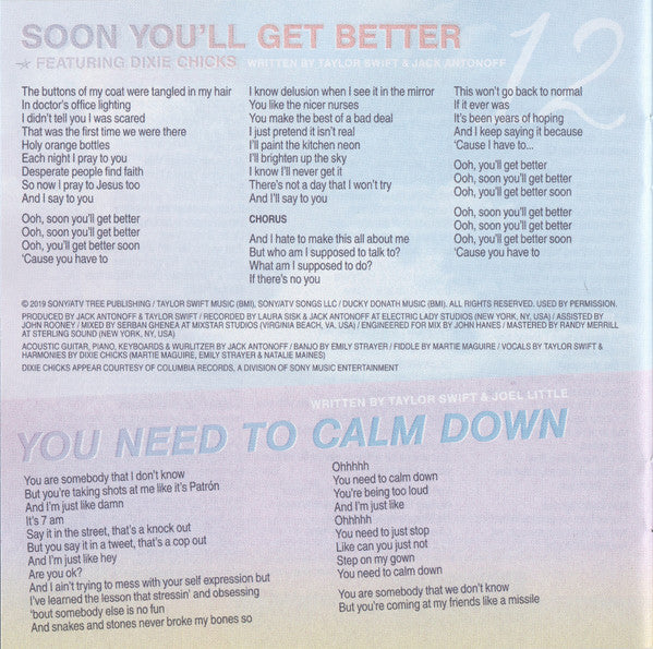 Lover Deluxe Album Version 1 - Swift, Taylor