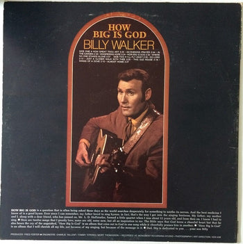 How Big Is God - Walker, Billy