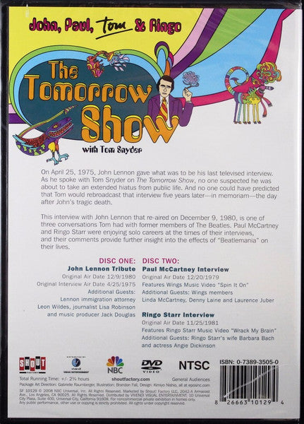The Tomorrow Show With Tom Snyder: John, Paul, Tom - Beatles