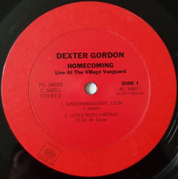 Homecoming - Live At The Village Vanguard - Gordon, Dexter