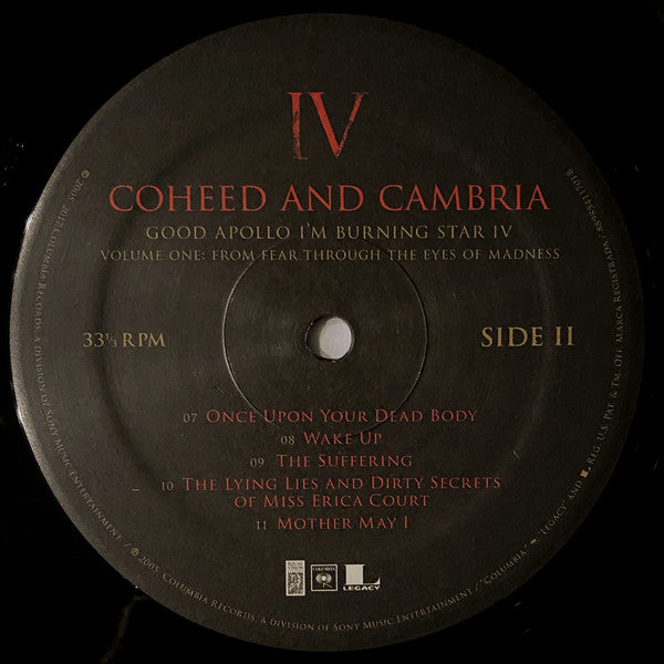 Good Apollo I'M Burning Star Iv Volume One: From F - Coheed And Cambria