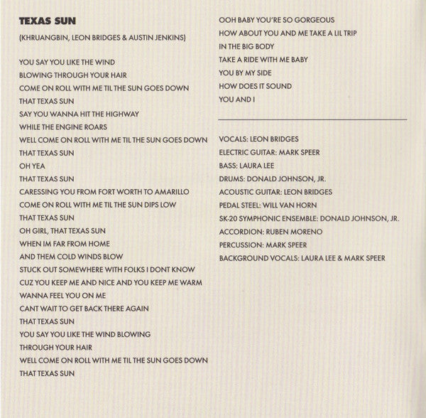 Texas Sun Ep - Khruangbin / Leon Bridges