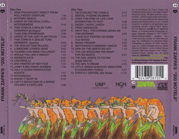 200 Motels (Original Motion Picture Soundtrack) - Zappa, Frank