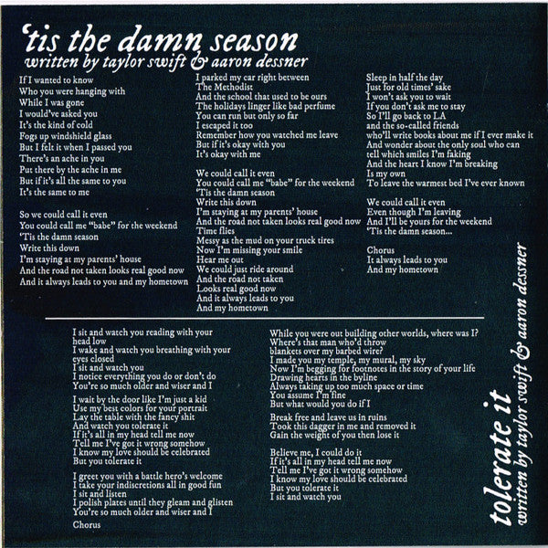 Evermore - Swift, Taylor