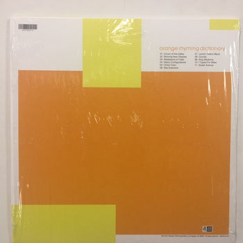 Orange Rhyming Dictionary [2LP] - Jets To Brazil
