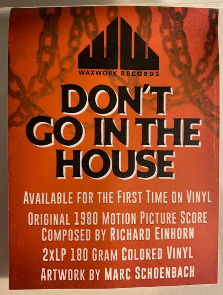 Don't Go In The House - Einhorn, Richard