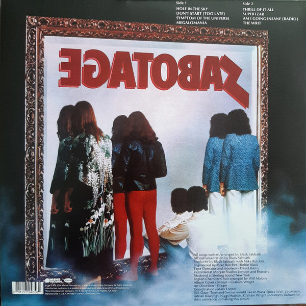 Sabotage [180 Gram Limited Edition Vinyl] - Black Sabbath