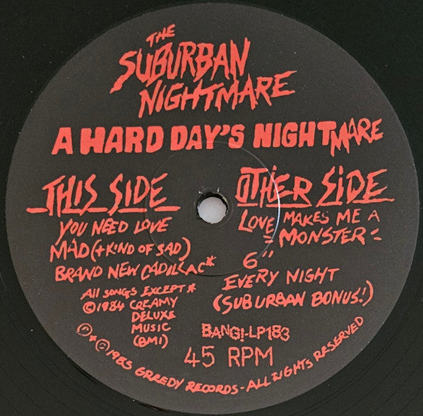 A Hard Day's Nightmare - Suburban Nightmare