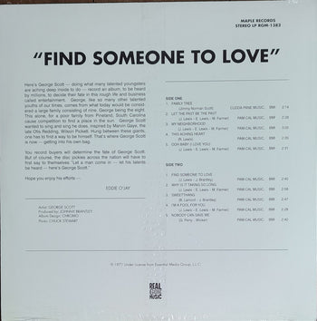 Find Someone To Love - Scott, George
