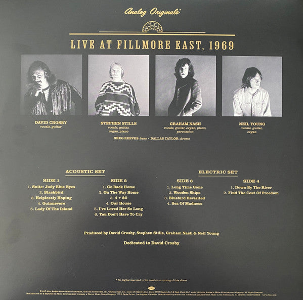 Live At Fillmore East, 1969 - Crosby Stills Nash & Young