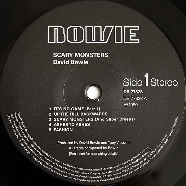 Scary Monsters (And Super Creeps): 2017 Remastered Version [LP] - David Bowie