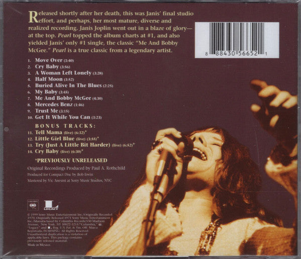 Pearl - Joplin, Janis
