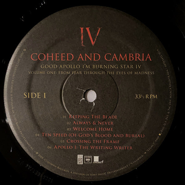 Good Apollo I'M Burning Star Iv Volume One: From F - Coheed And Cambria
