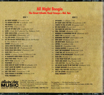 All Night Boogie The Great Atlantic Vocal Groups - - Various