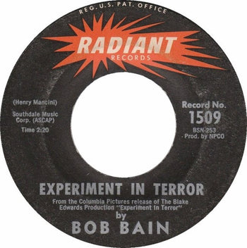 Experiment in Terror / Soft Guitar - Bain, Bob