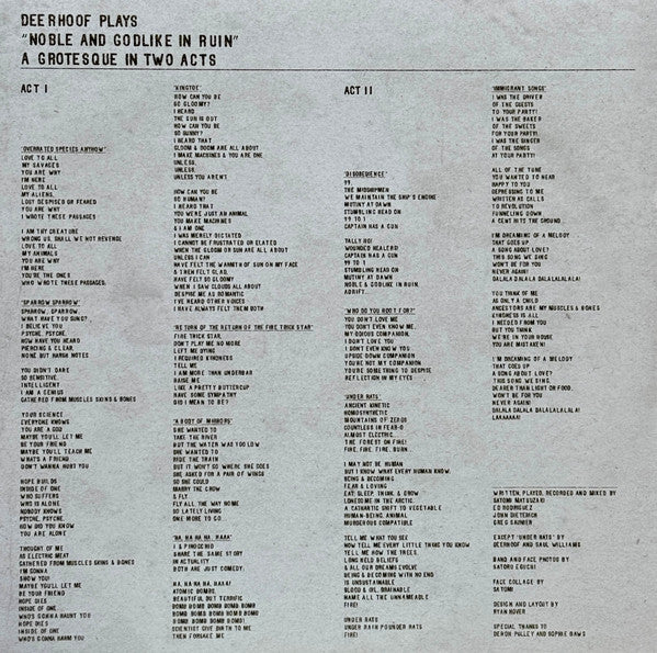 Noble and Godlike in Ruin - Deerhoof